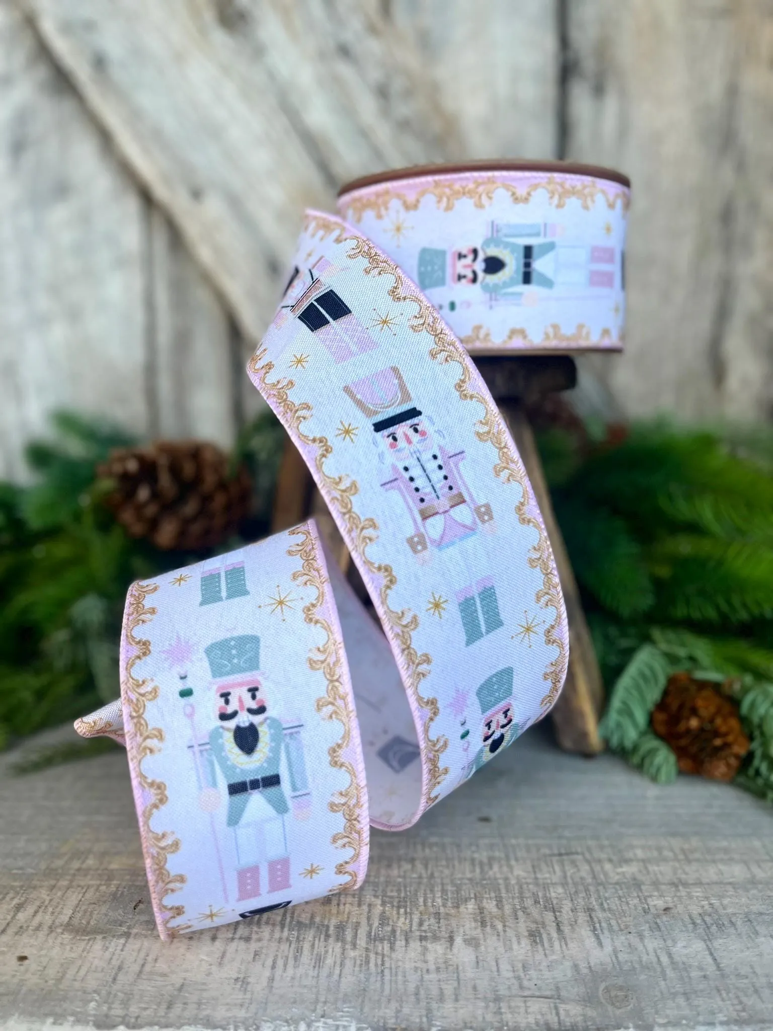 2.5" Pink Nutcracker Ribbon, Pink Ribbon