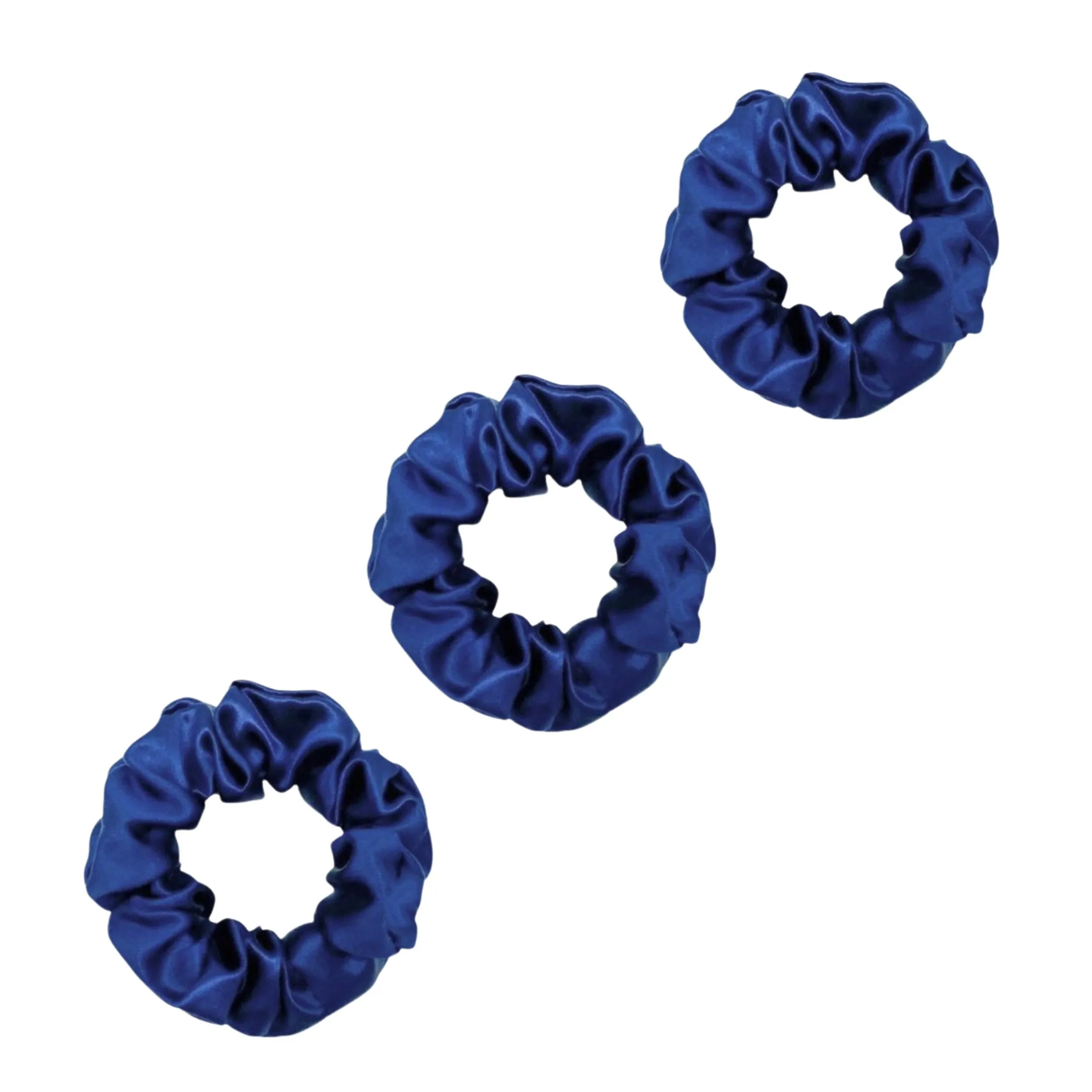 3 Pack Premium Mulberry Silk Scrunchies - Lavender - Medium