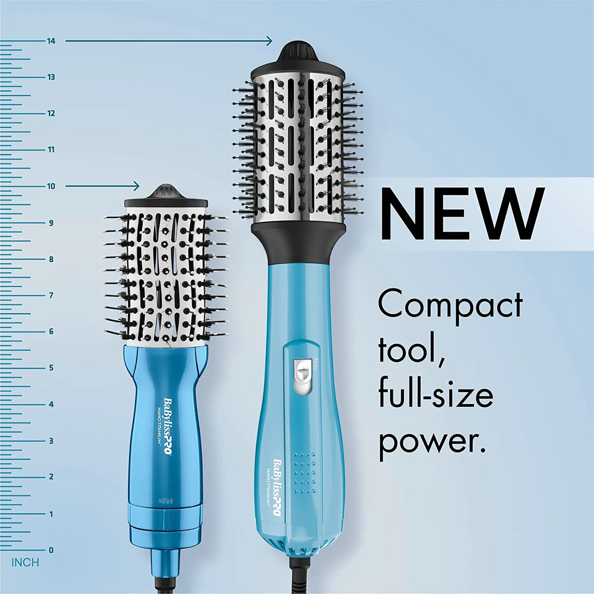 BabylissPRO Nano Titanium 2" Compact Hot Air Brush - Item No. BNTMHBUC