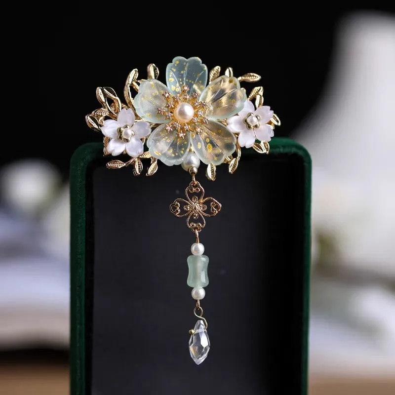 Back Hair Pin: Crystal