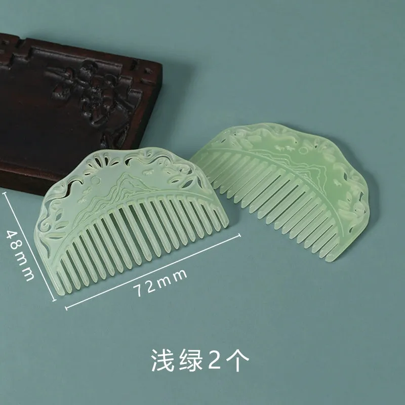 Bi Zi 篦子 Jade Imitation Tang Song Decorative Combs