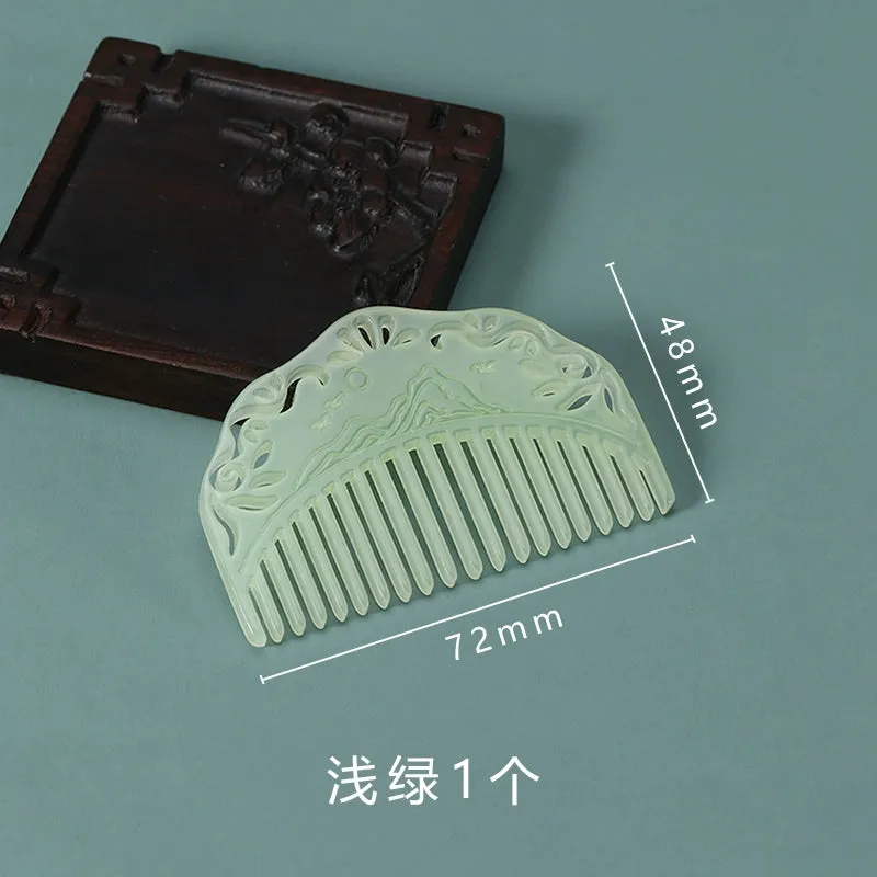 Bi Zi 篦子 Jade Imitation Tang Song Decorative Combs