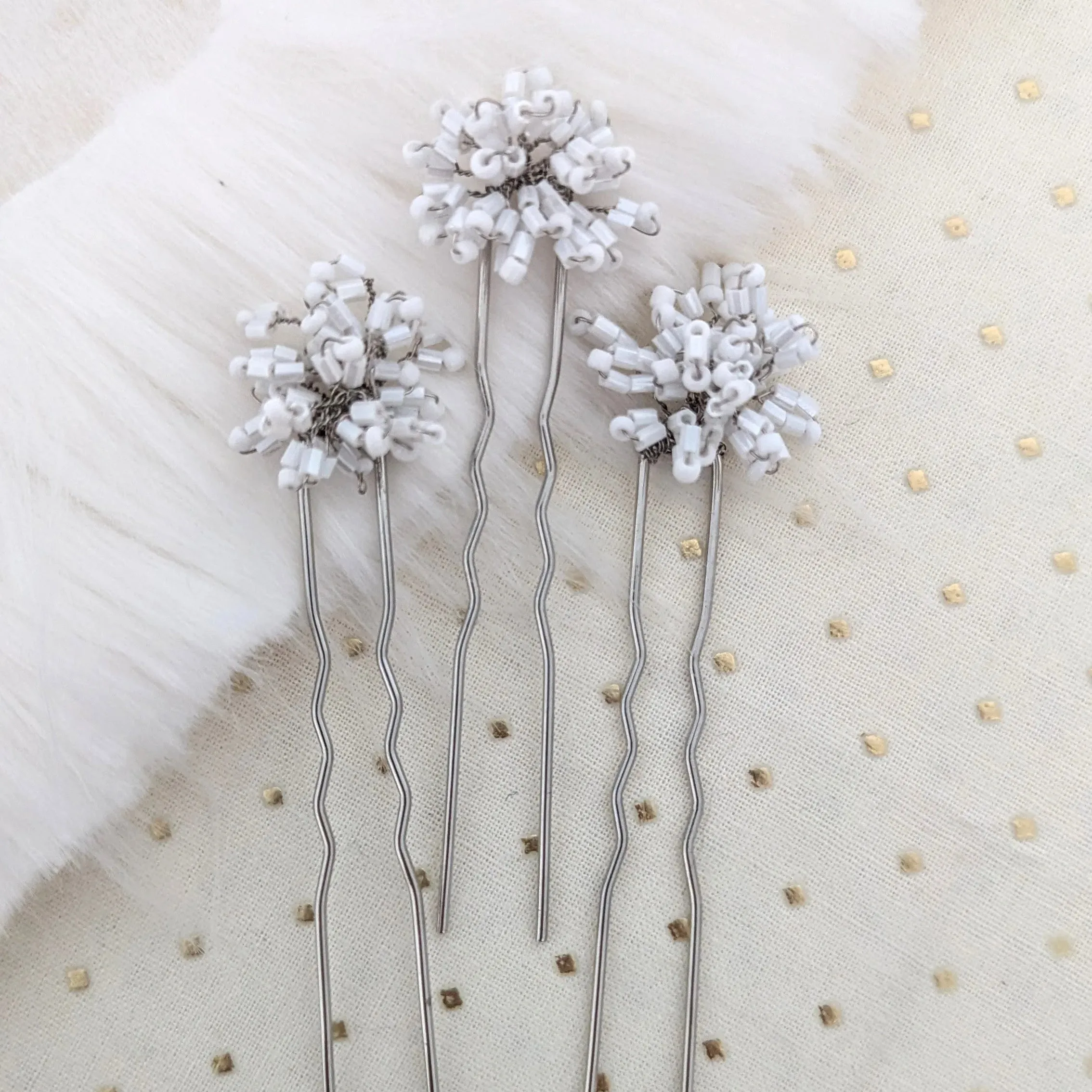 Bridal Hair Pins Dandelions