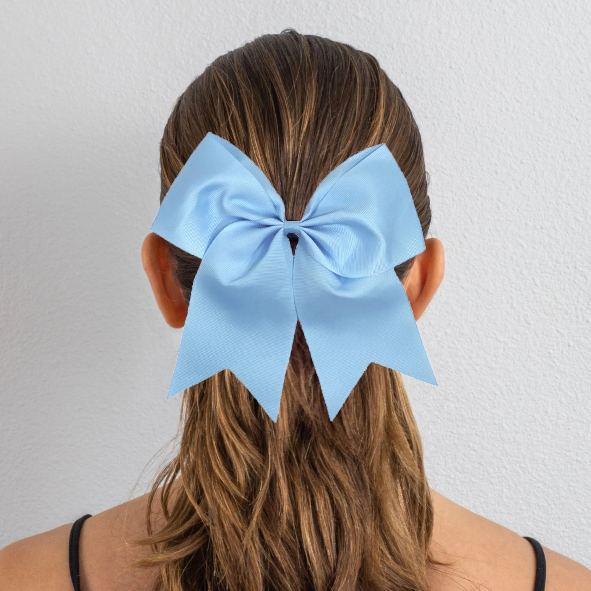 Carolina Blue Cheer Bows - 10 Pack