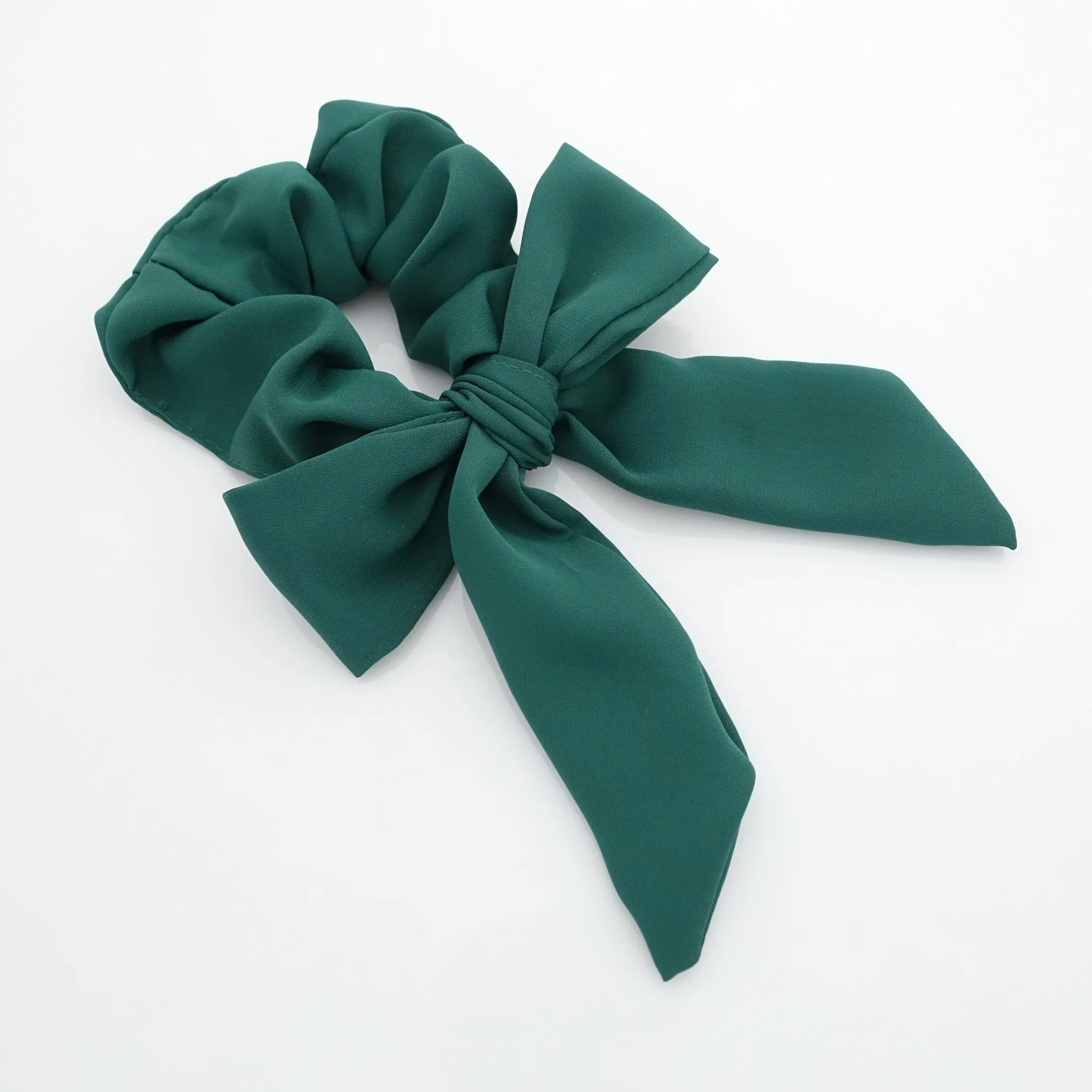 chiffon bow knot scrunchies lovely hair tie elastic scrunchy for woman