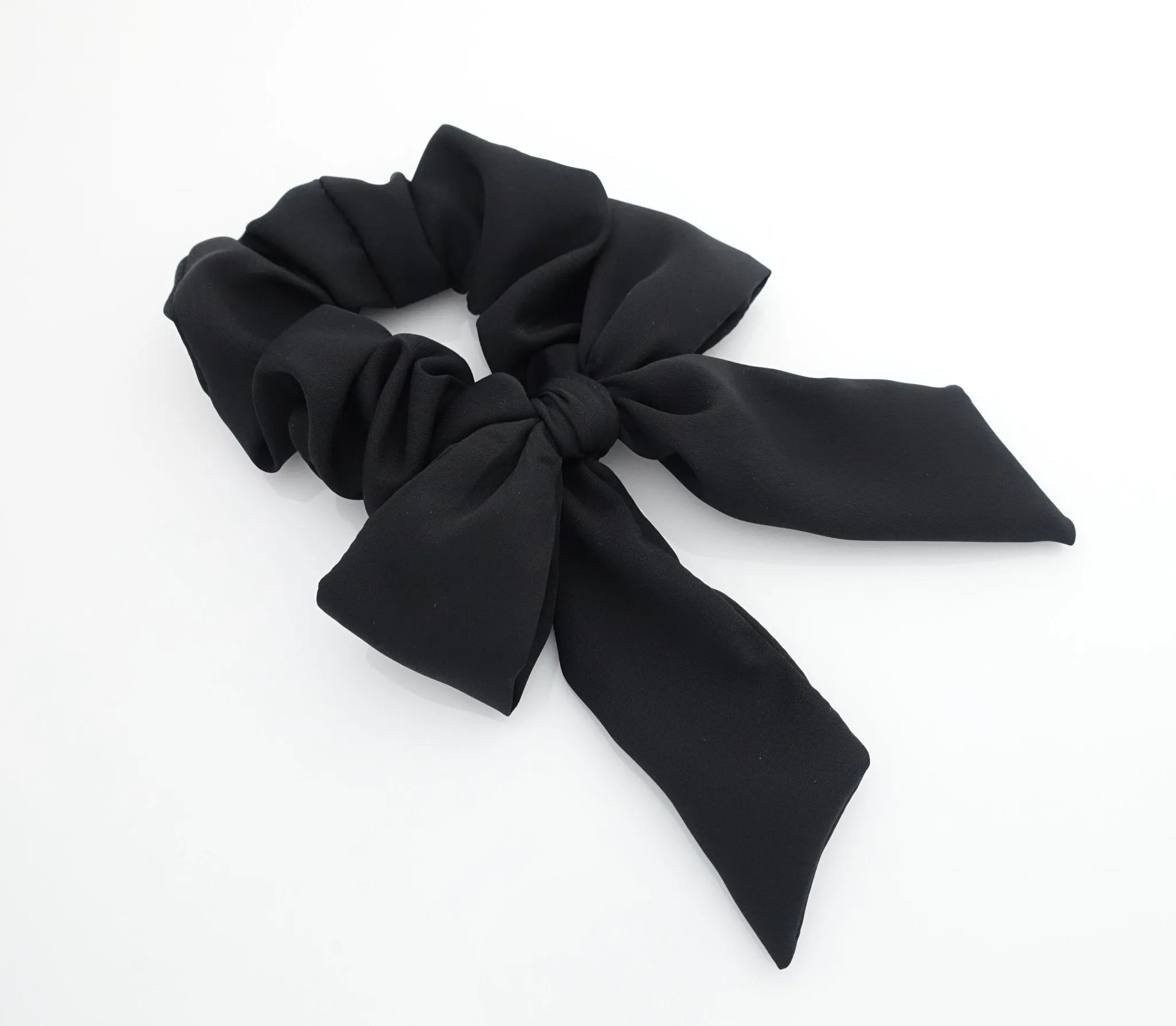 chiffon bow knot scrunchies lovely hair tie elastic scrunchy for woman