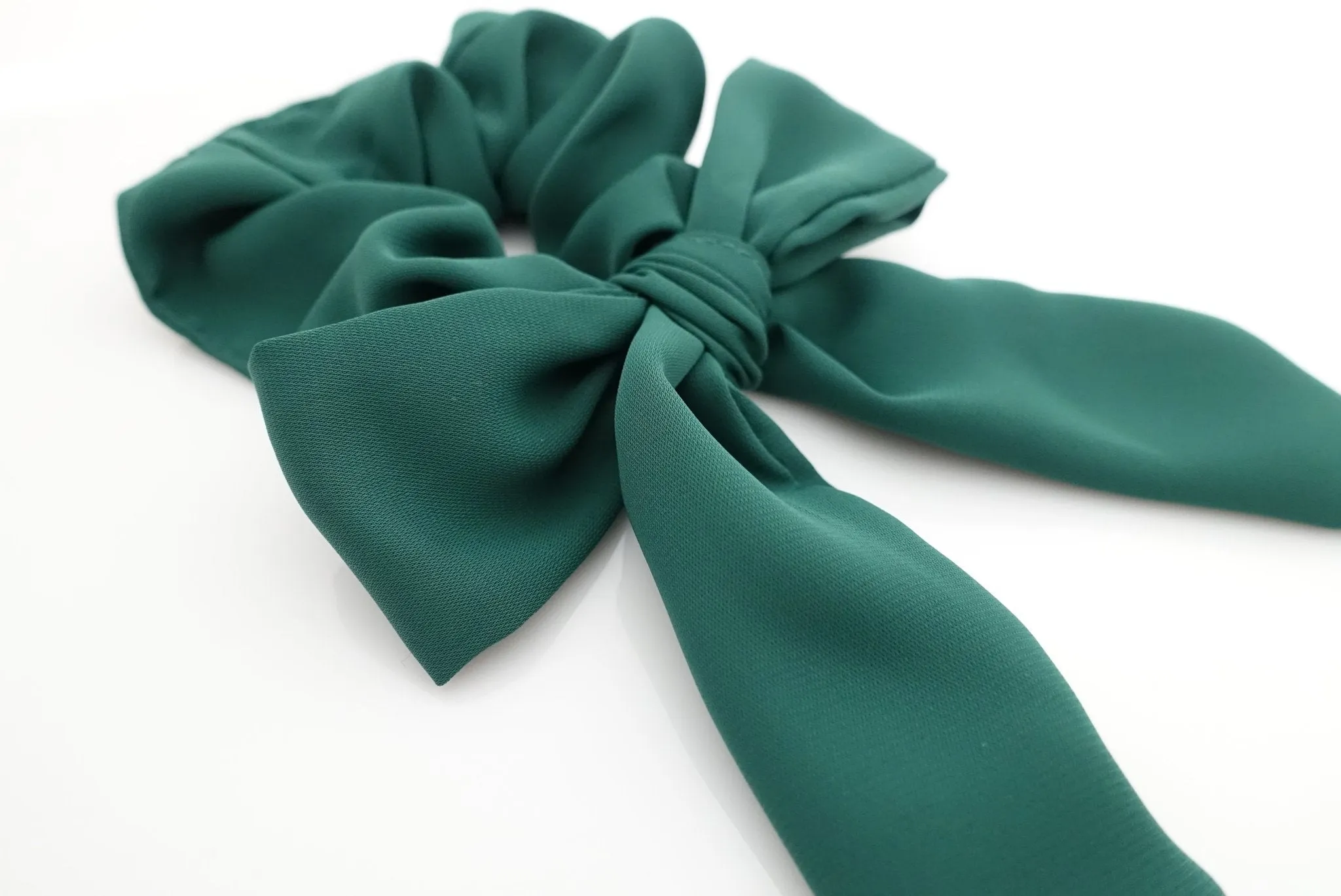 chiffon bow knot scrunchies lovely hair tie elastic scrunchy for woman