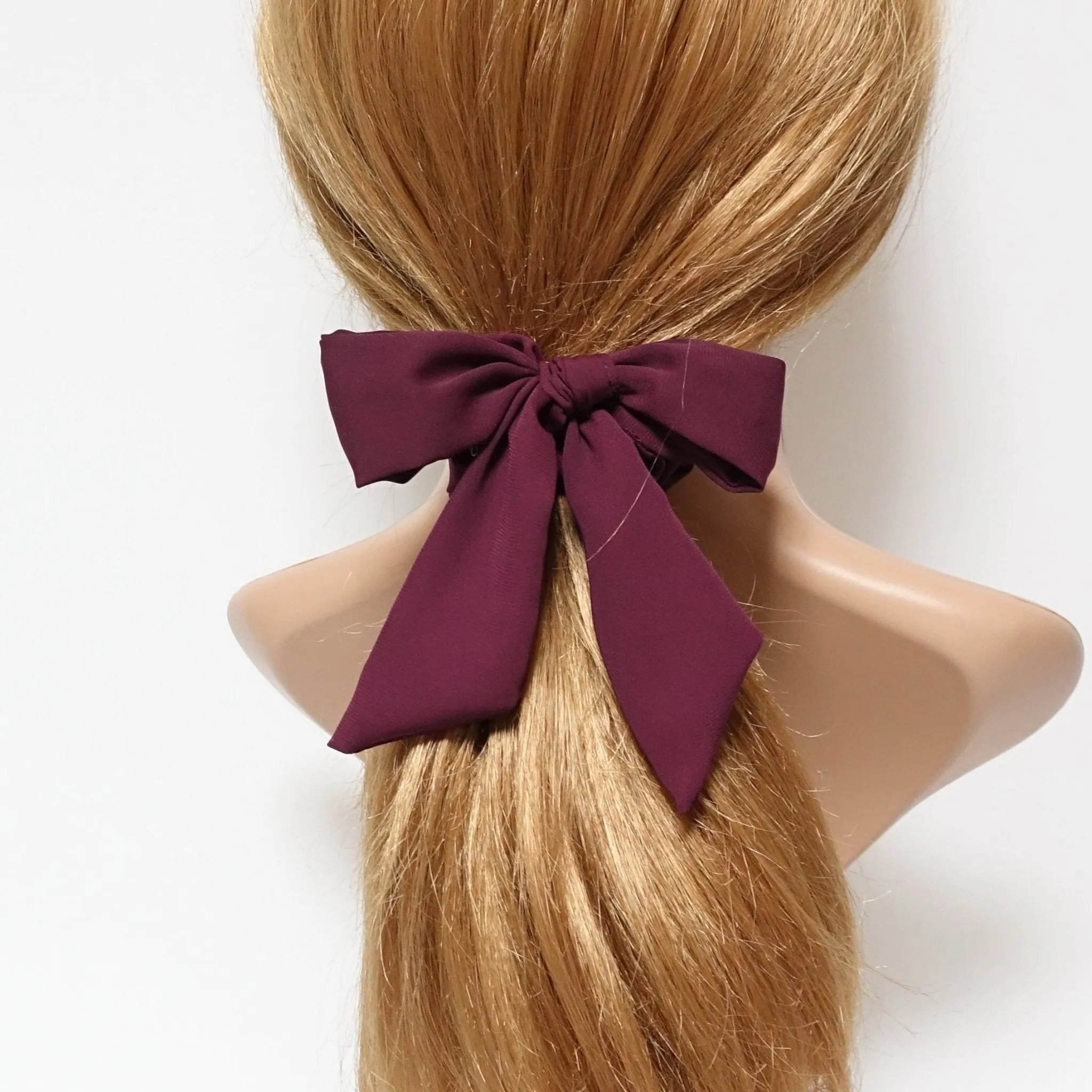 chiffon bow knot scrunchies lovely hair tie elastic scrunchy for woman