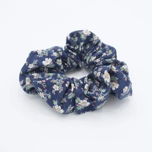 cotton floral scrunchies pale color hair elastic scrunchie for women