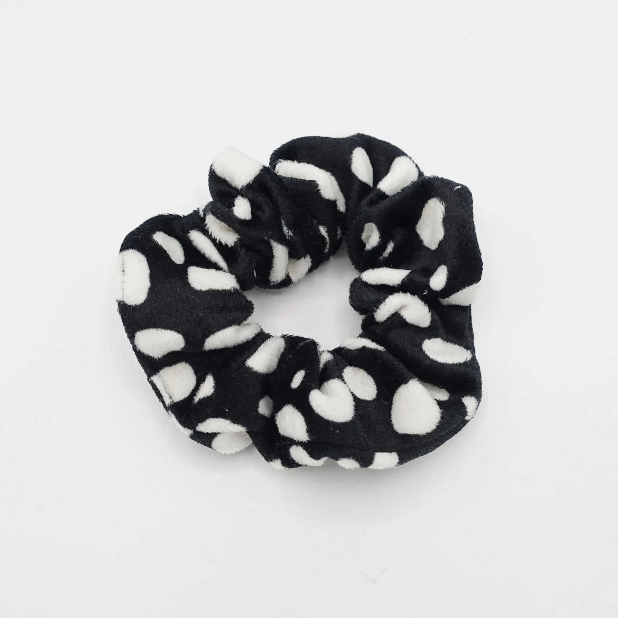 dalmatian pattern scrunchies medium Fall Winter hair elastic scrunchy