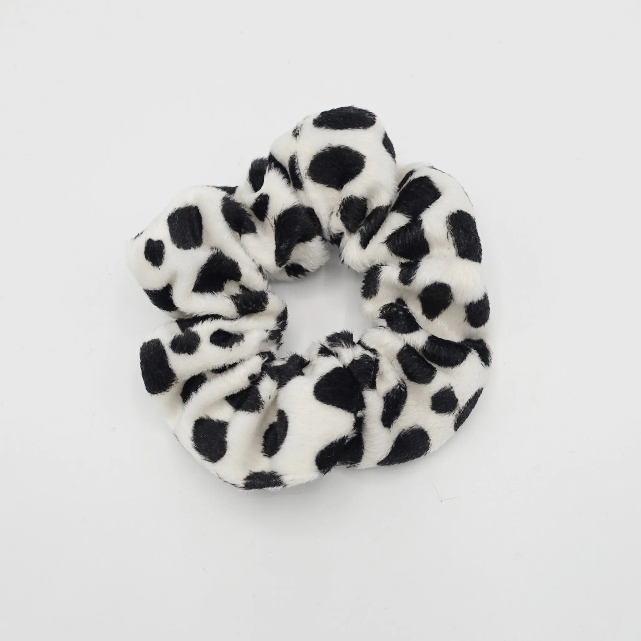 dalmatian pattern scrunchies medium Fall Winter hair elastic scrunchy