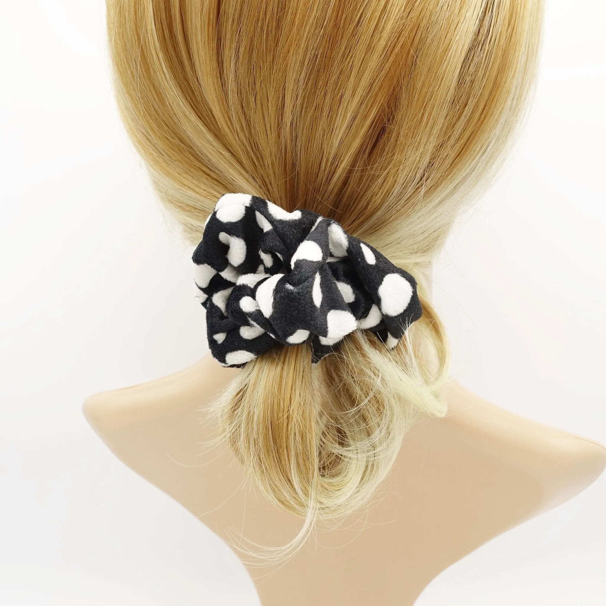 dalmatian pattern scrunchies medium Fall Winter hair elastic scrunchy