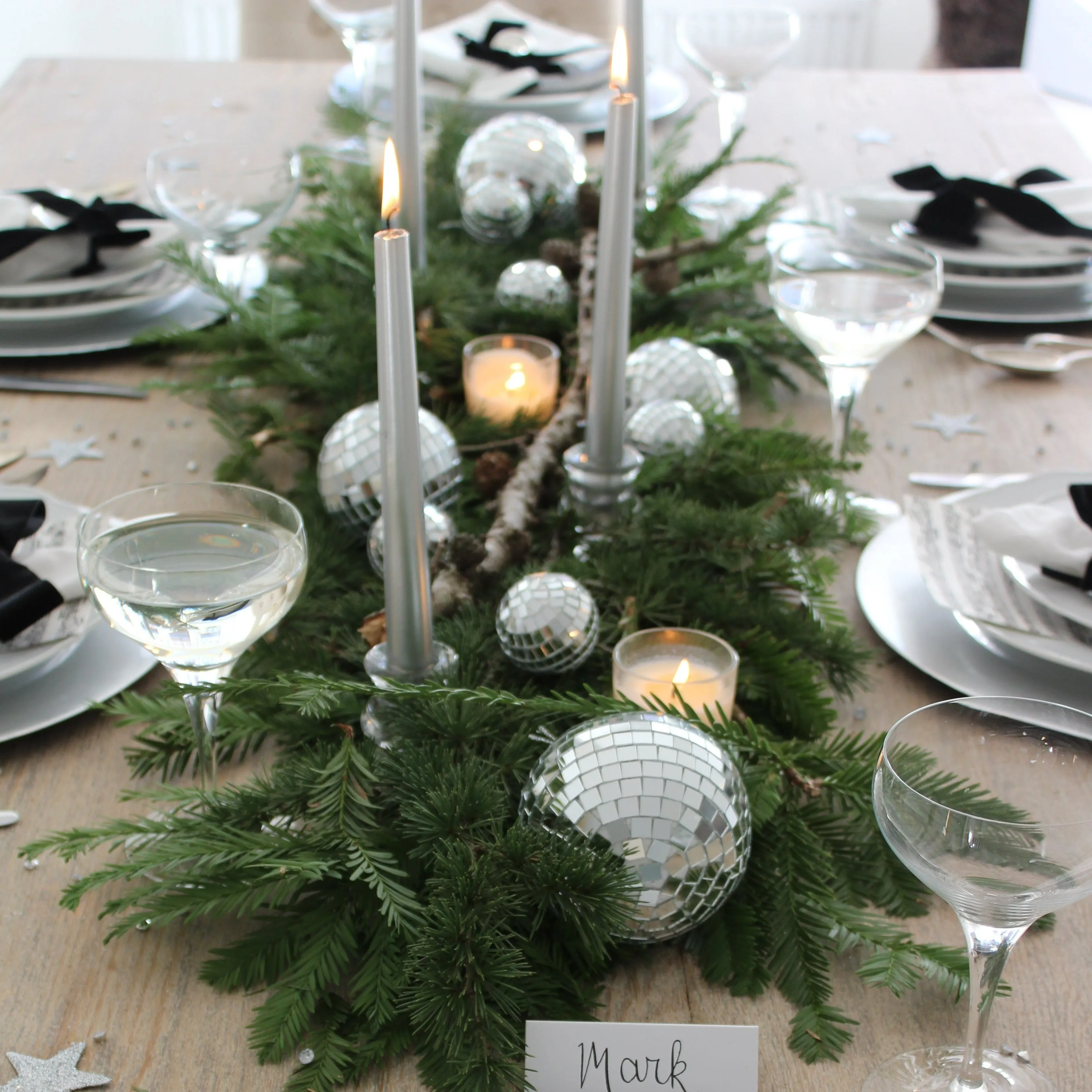 Disco Ball Party Tablescape