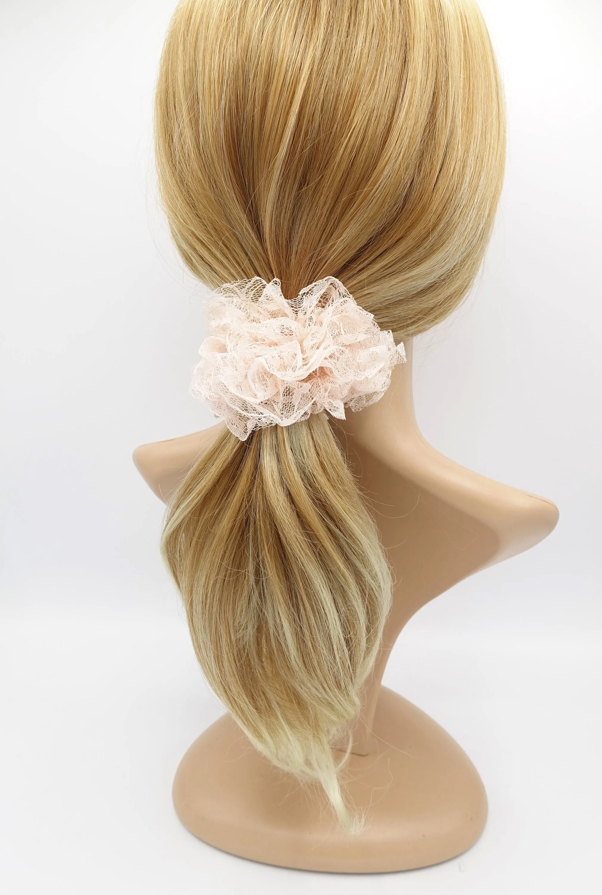 floral lace scrunchies medium hair ties hair accessory for women