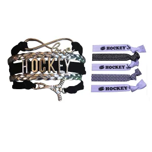 Girls Ice Infinity Hockey Gift Bundle (Bracelet & Hair Ties)