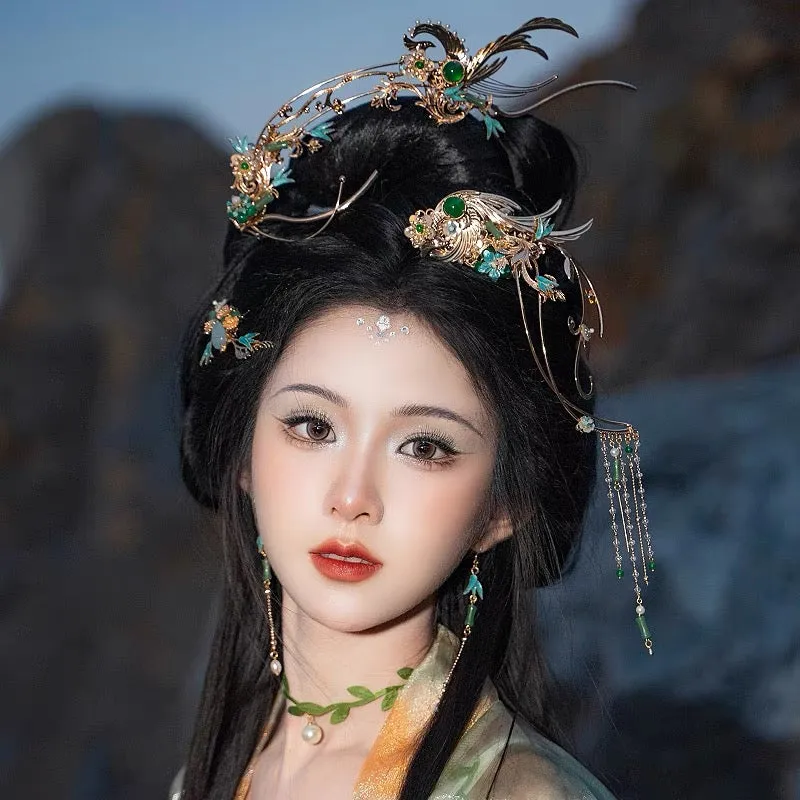 Headdress Set: Green Snake