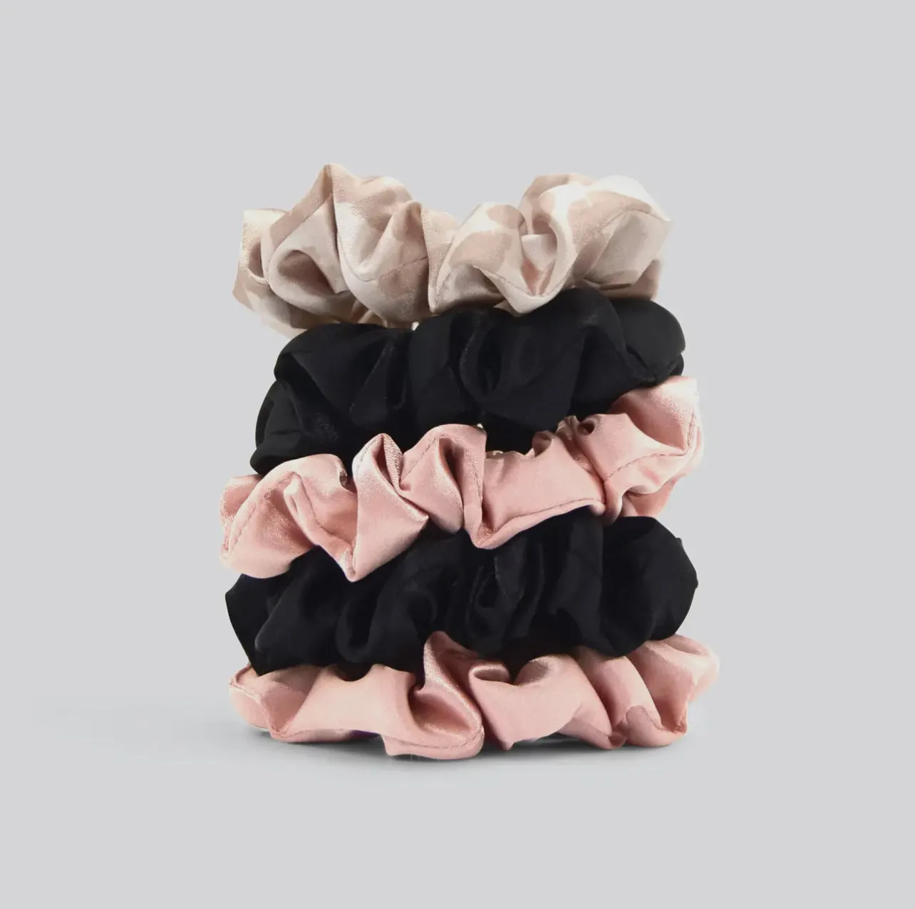 Kitsch Satin Sleep Scrunchies - 5pc ~ Assorted