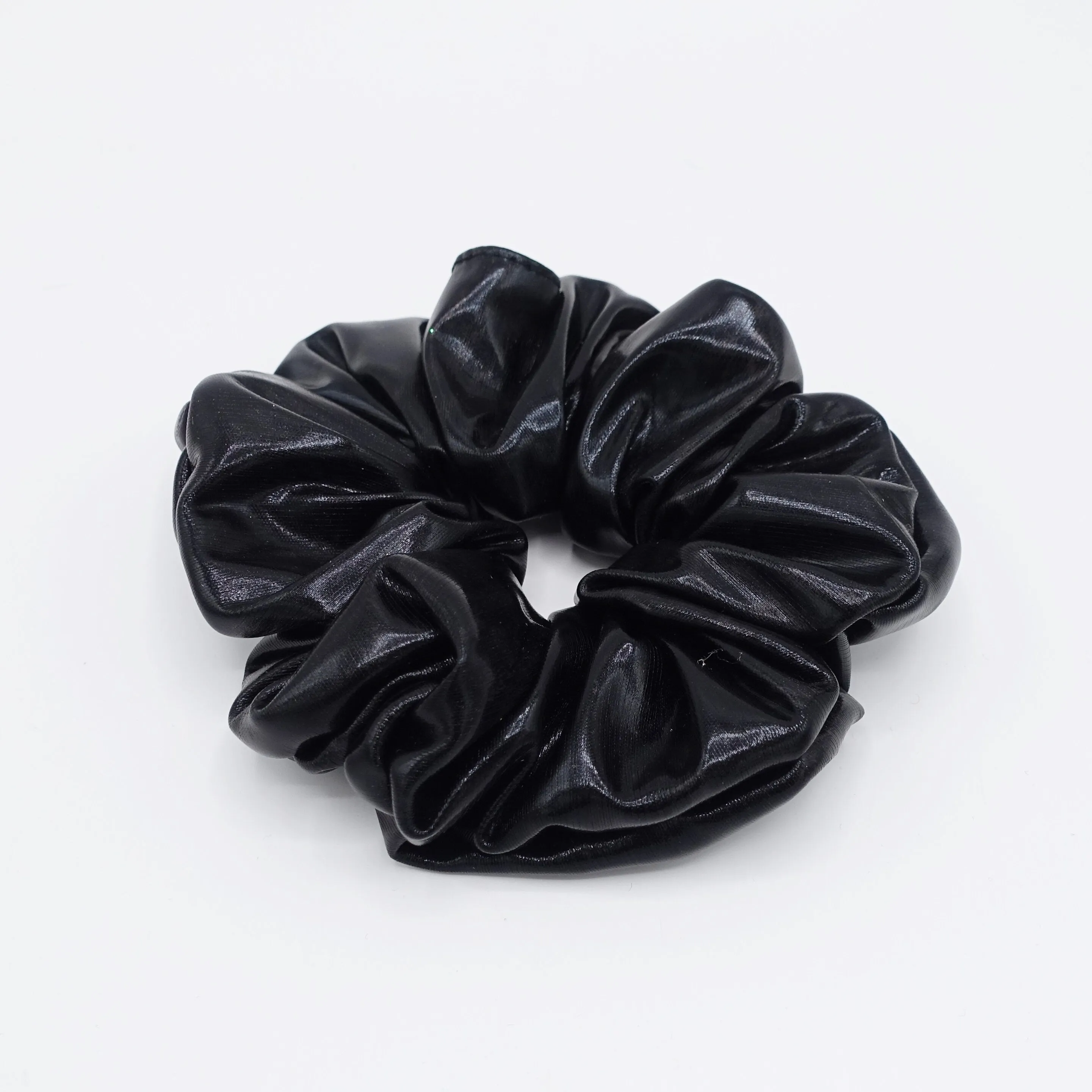 lame scrunchies metallic hair scrunchies for women