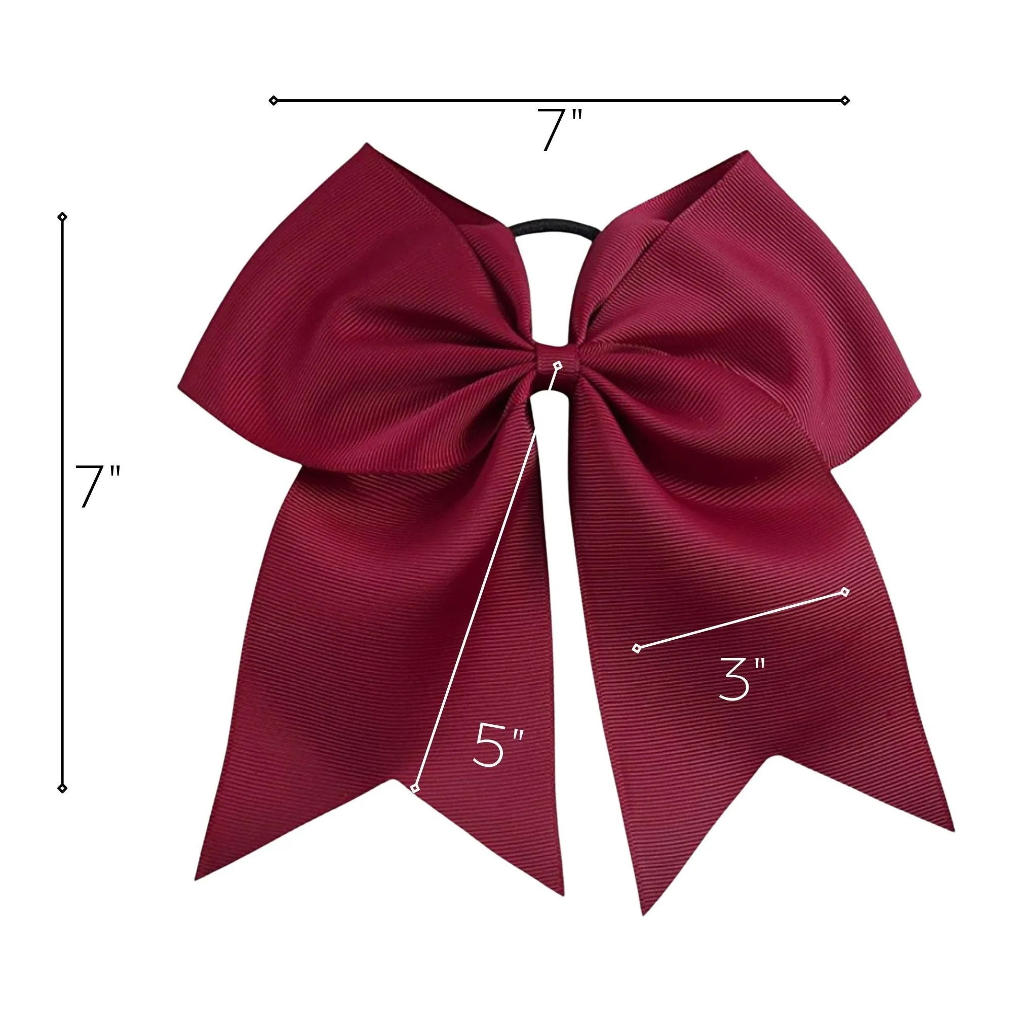 Maroon Cheer Bow