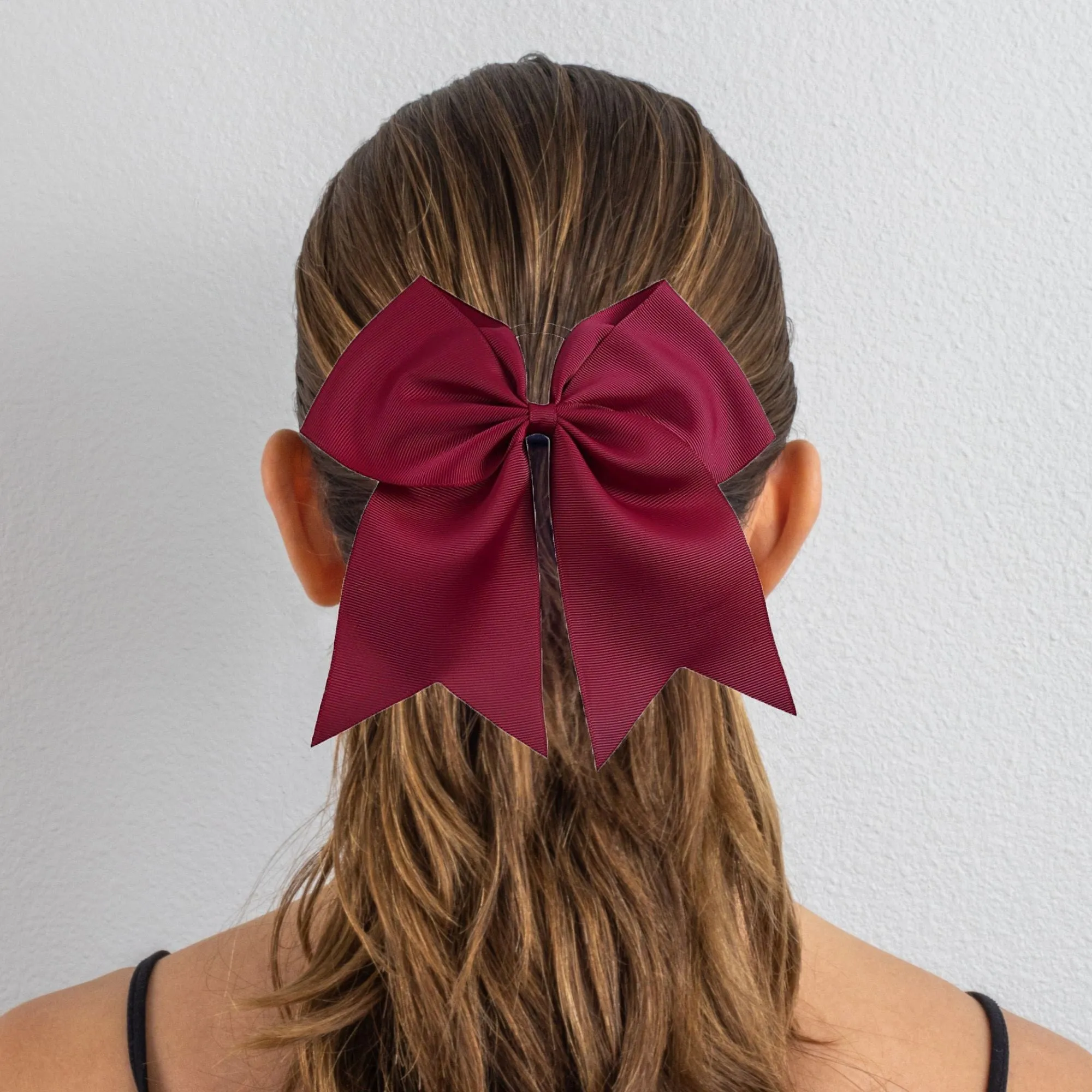 Maroon Cheer Bow