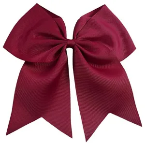 Maroon Clip Hair Bow