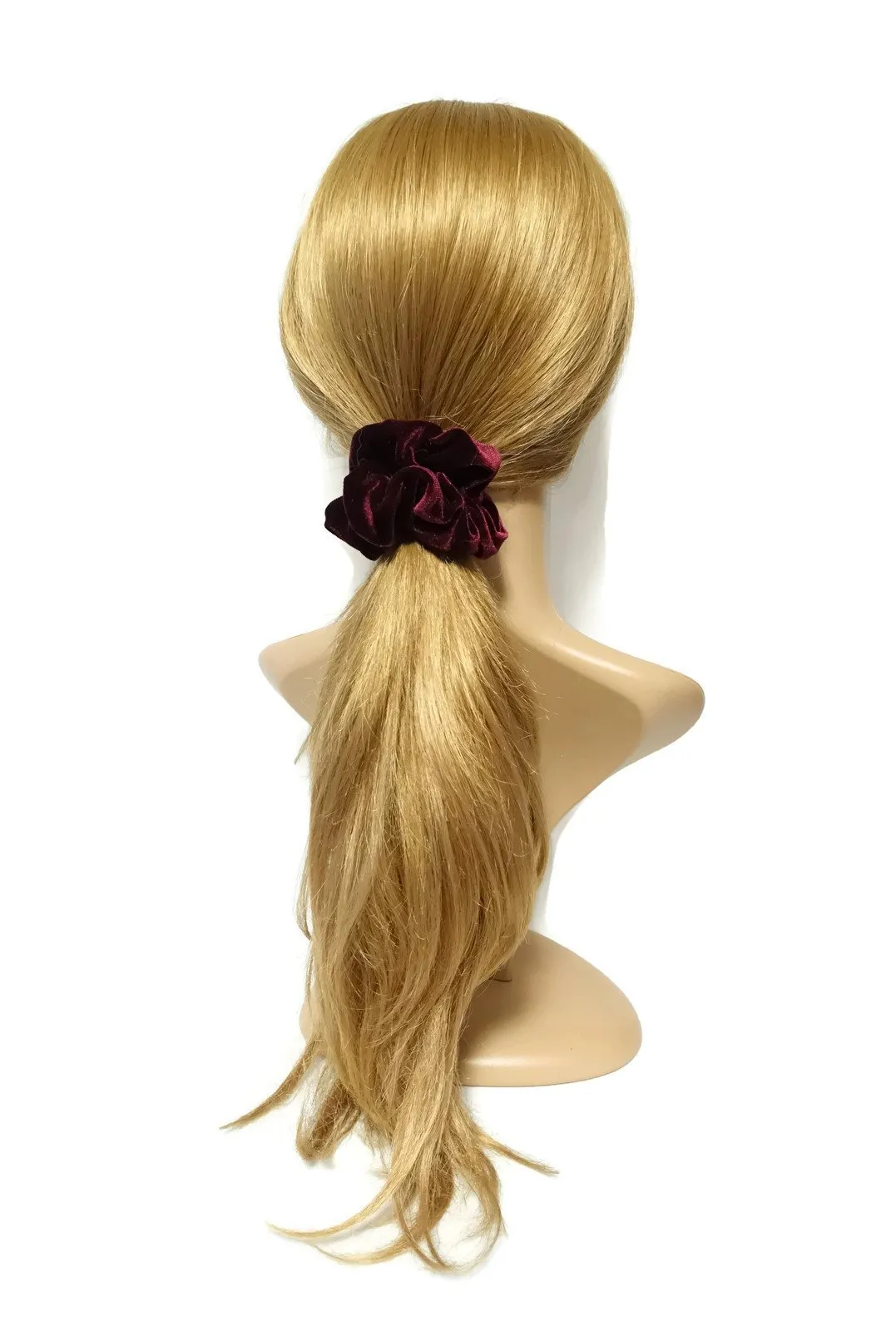 medium size solid velvet scrunchies women hair tie accessory scrunchies