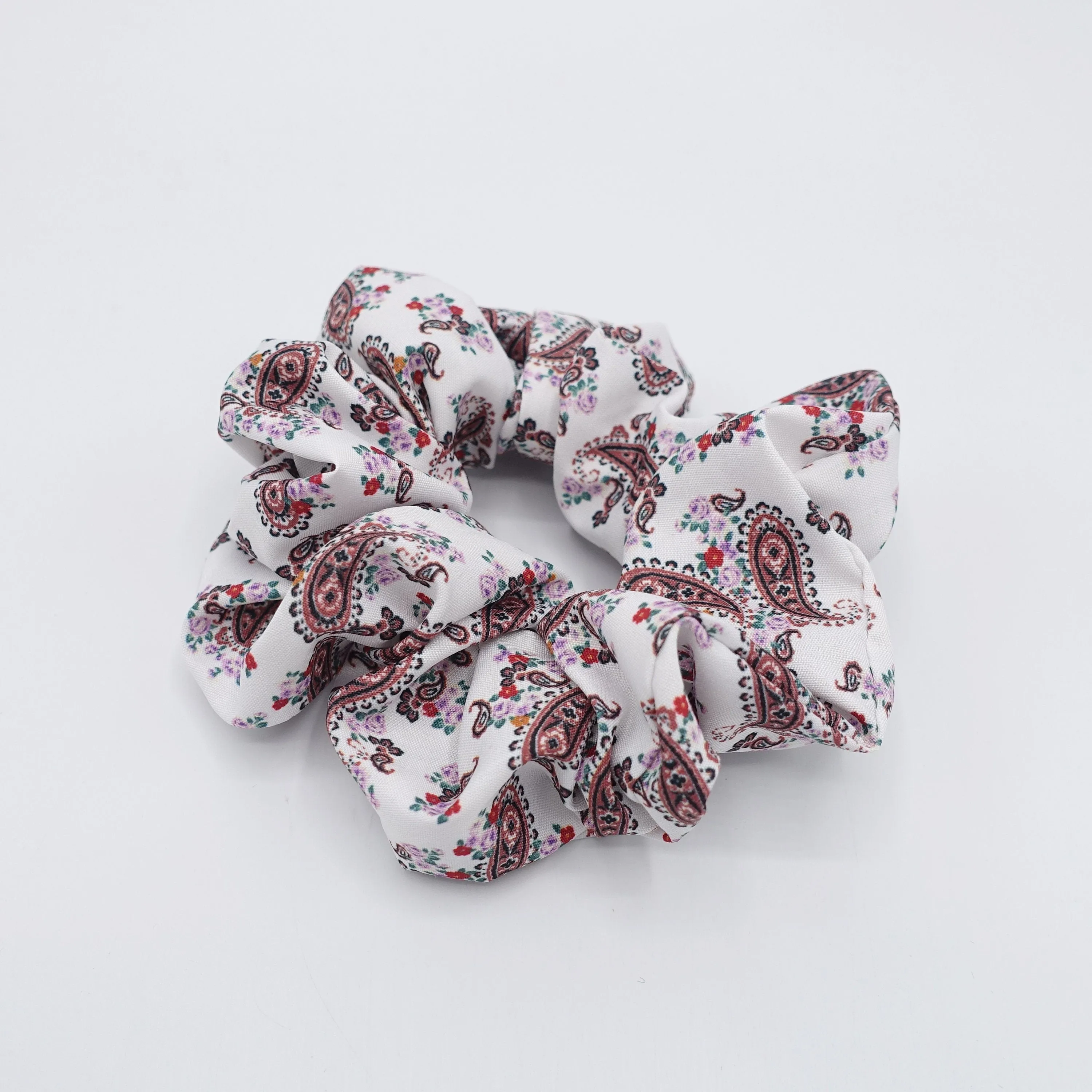 paisley scrunchies, basic scrunchies, hair accessory shop for women