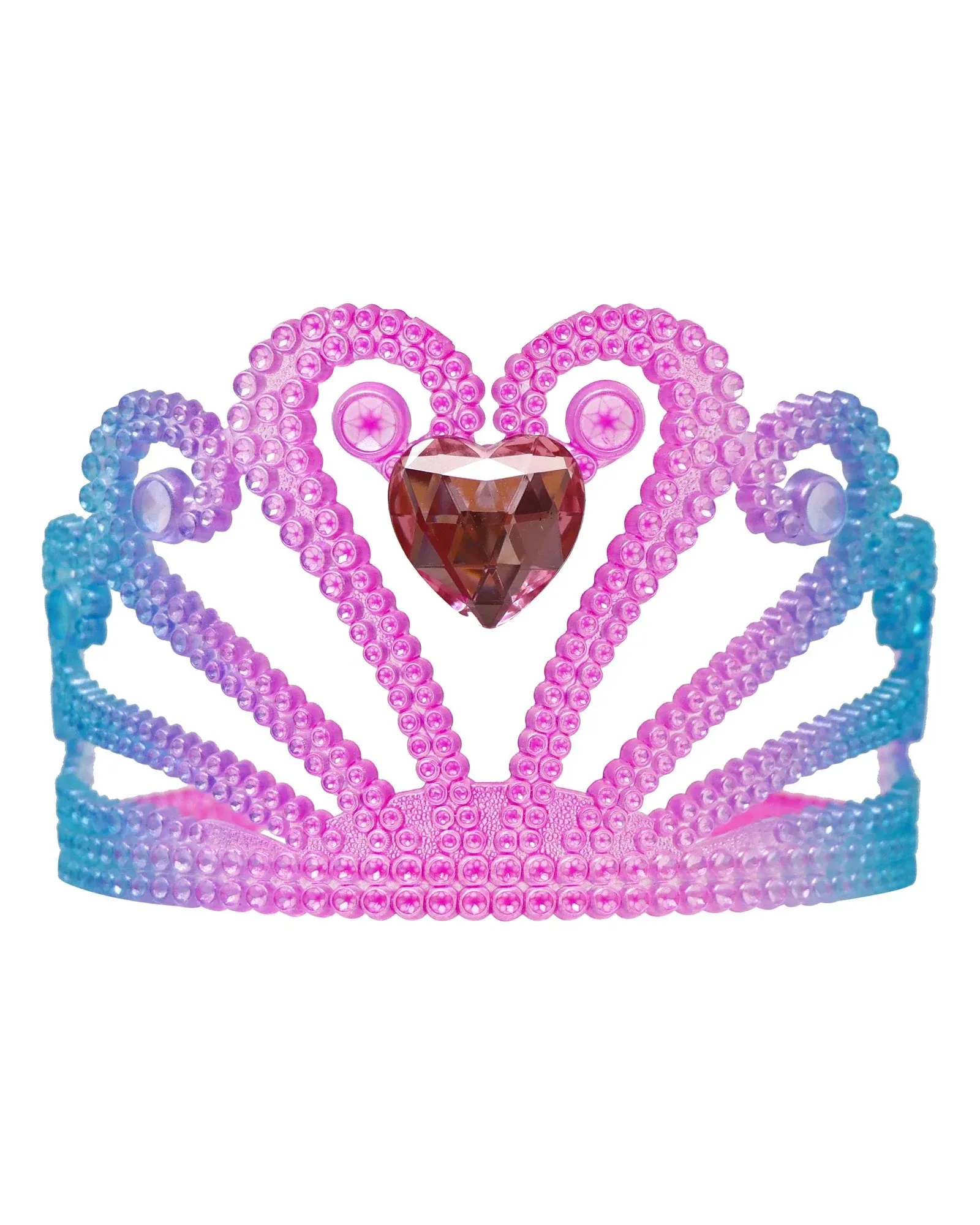 Pink Poppy Shimmering Mermaid Jewel Heart Crown