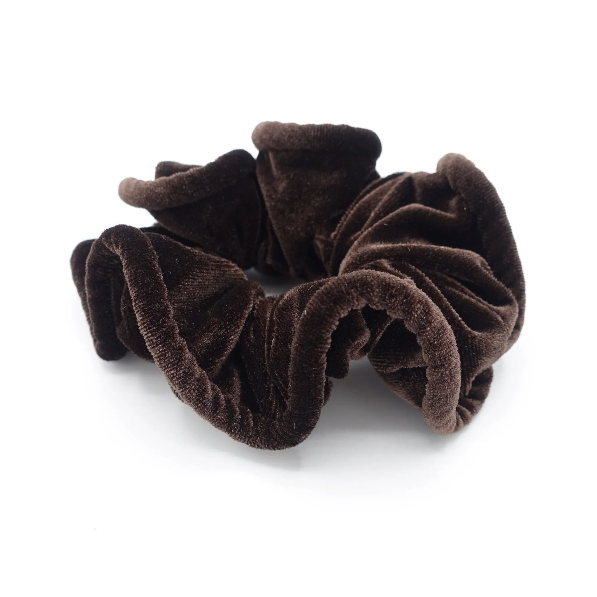 pipe edge solid velvet scrunchies medium scrunchie women hair accessories