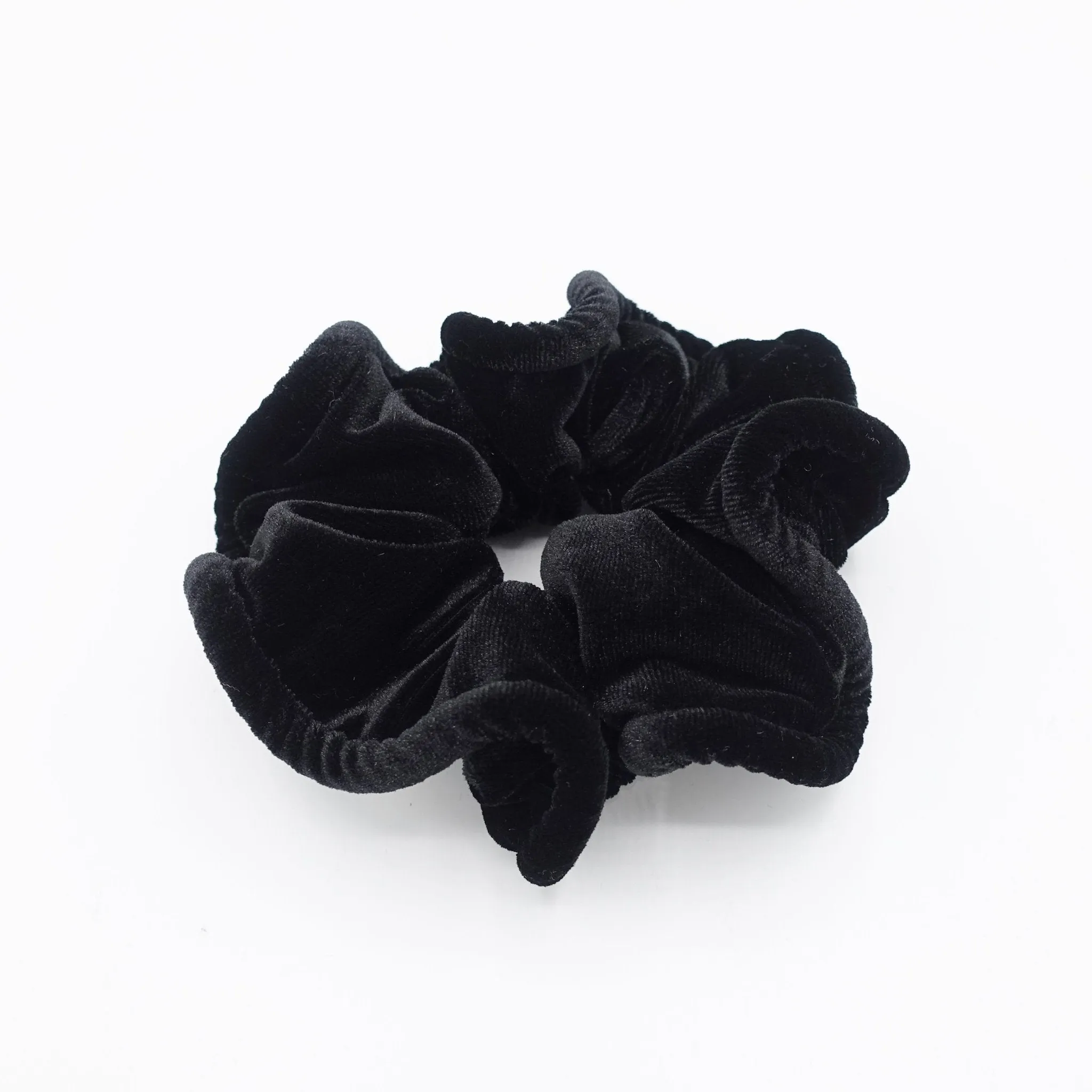 pipe edge solid velvet scrunchies medium scrunchie women hair accessories