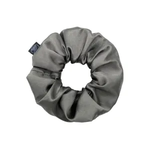 Premium Mulberry Silk Scrunchie - Grey/Pewter - Extra Large