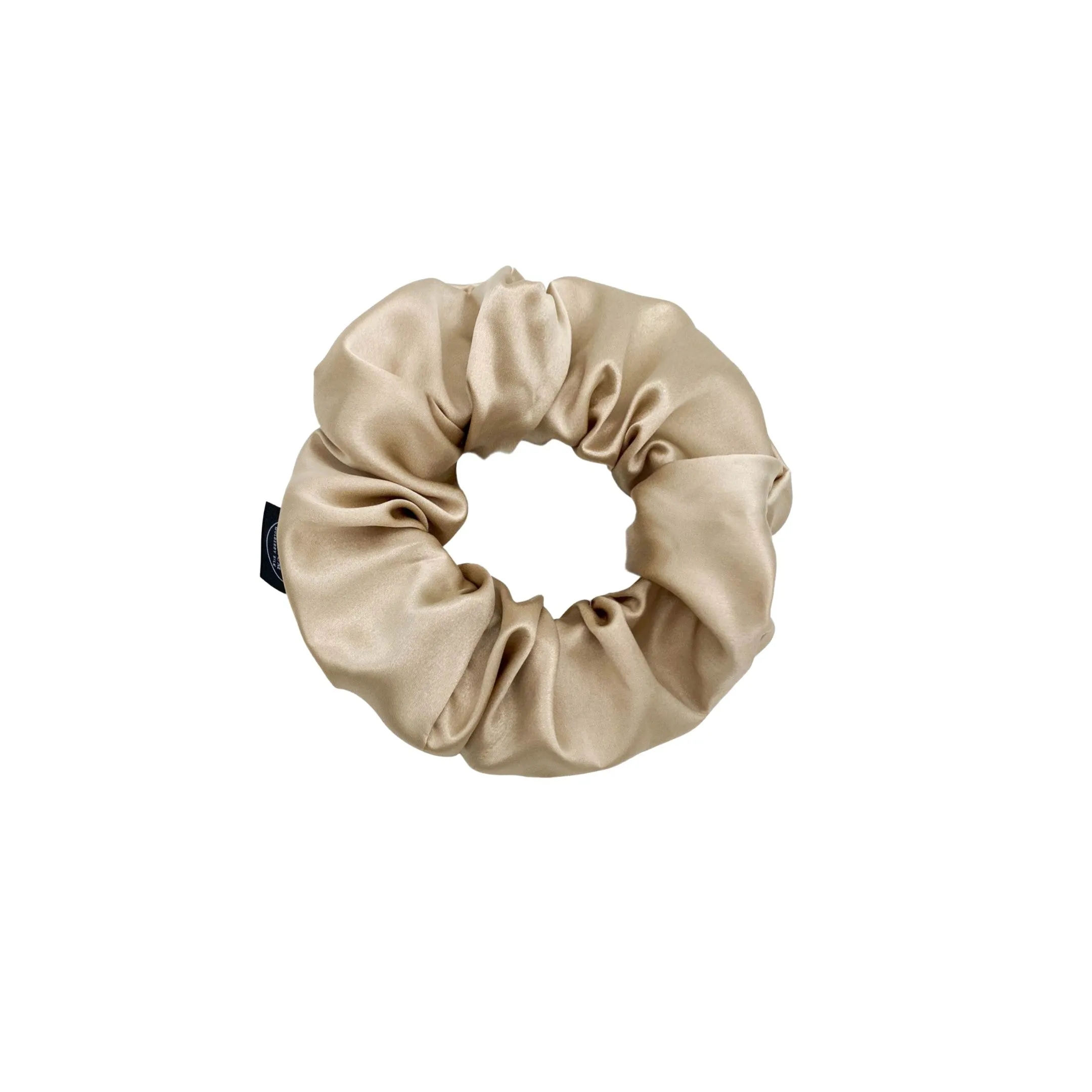 Premium Mulberry Silk Scrunchie - Grey/Pewter - Large