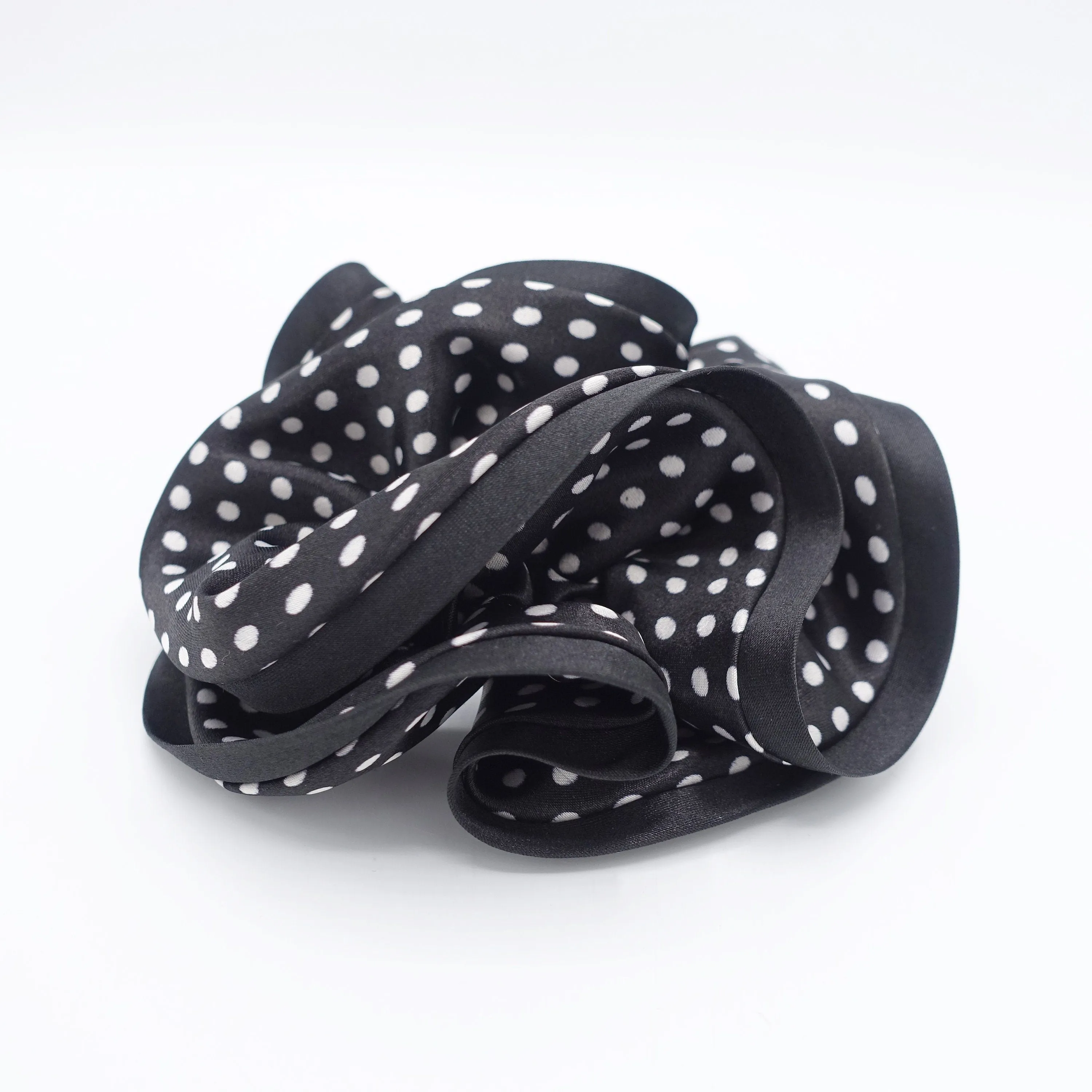 satin dot scrunchies, cute hair scrunchies for women