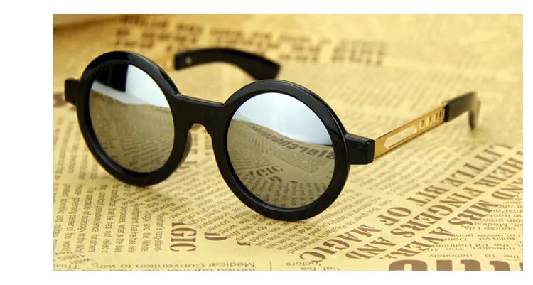 Sunglasses Vintage round Hollow UV Protection Sun Glasses for Women Or Men