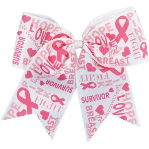 Words Breast Cancer Awareness Bow