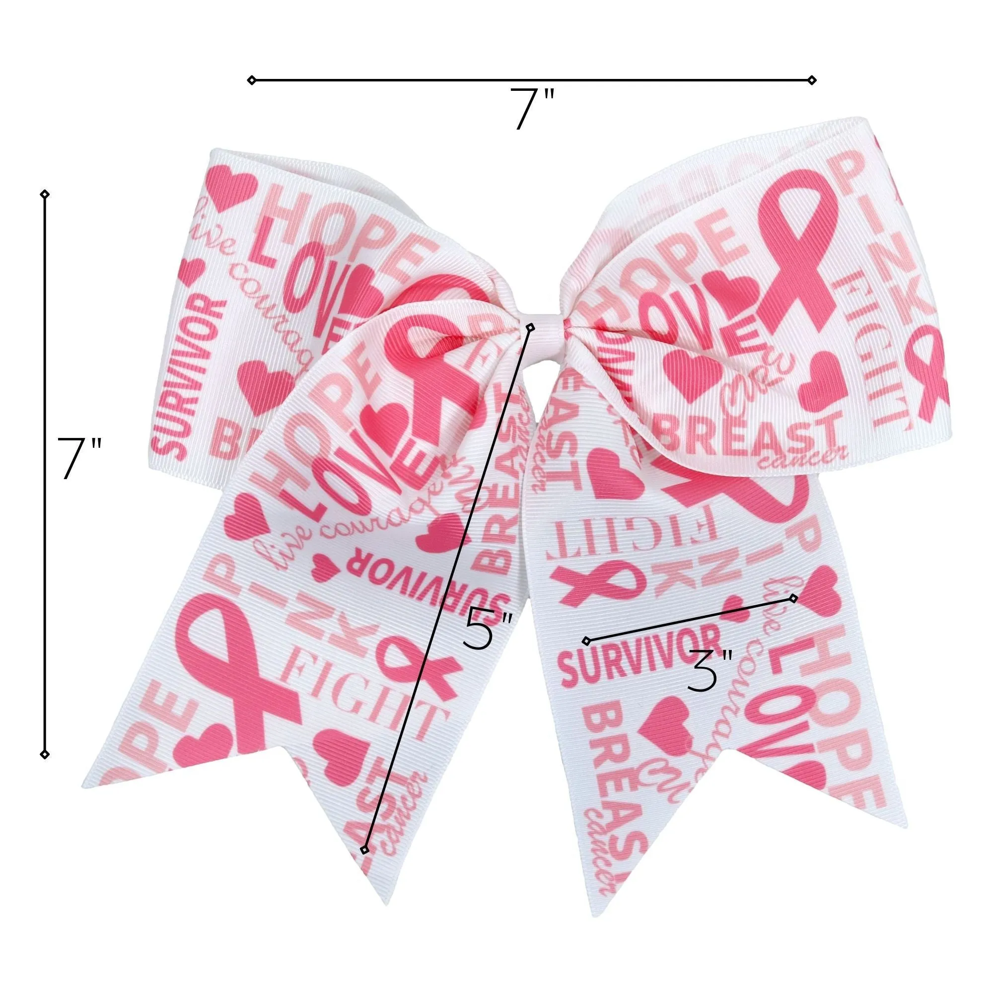 Words Breast Cancer Awareness Bow